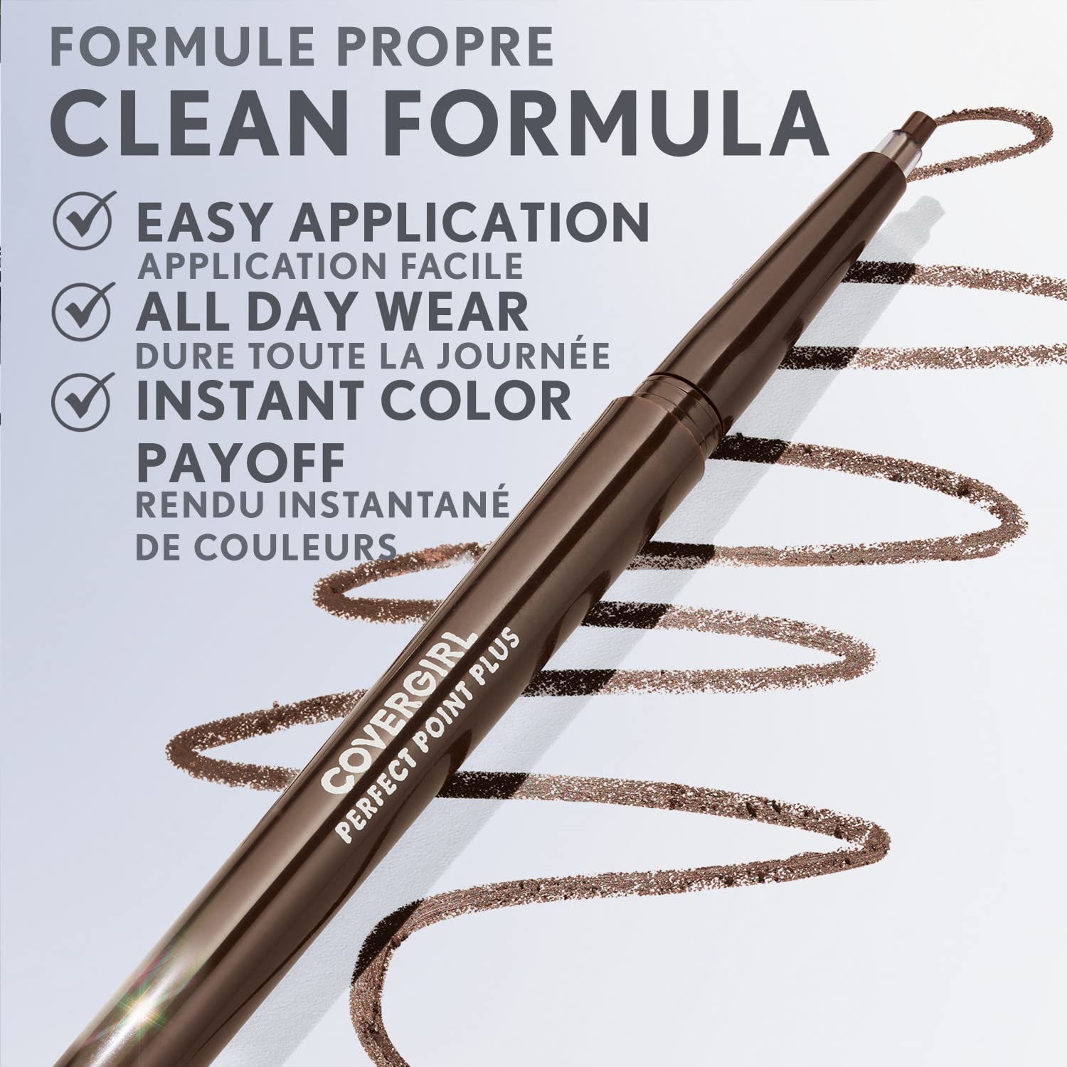 LashBlast Mascara packaging beside CoverGirl eyeliner in a makeup set.