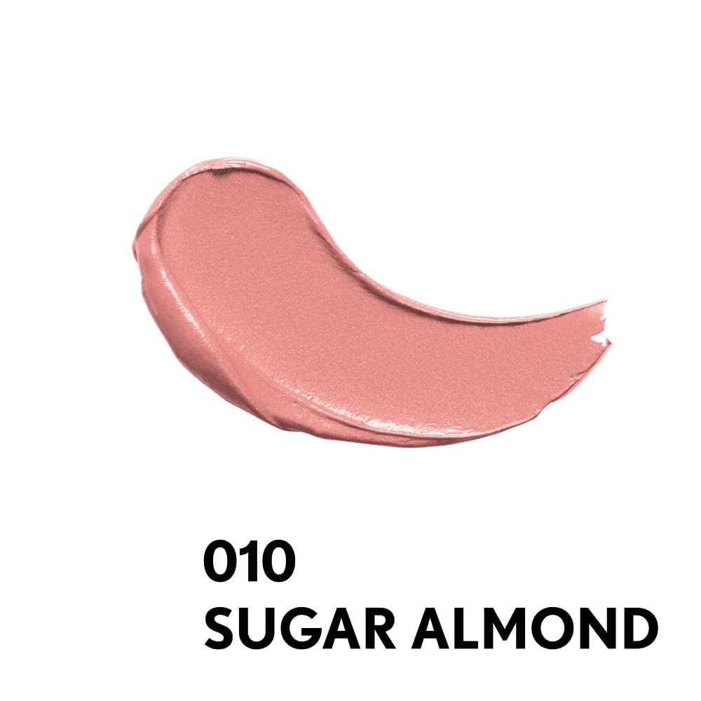 Close-up swatch of CoverGirl lipstick shows smooth application and hydrated lips
