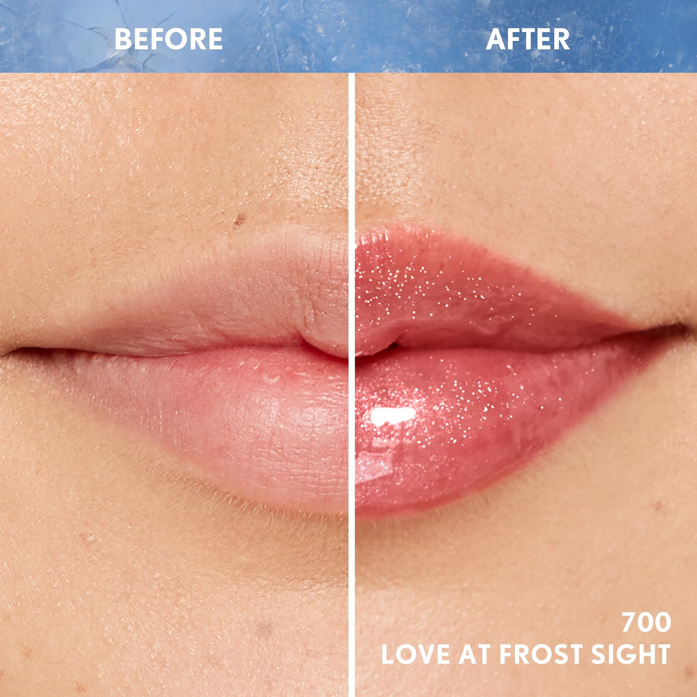 Minty aroma swirls as the applicator deposits even gloss.