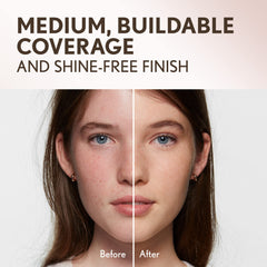 CoverGirl Oat Flour Oil-Absorbing Powder shows silky texture and shine control