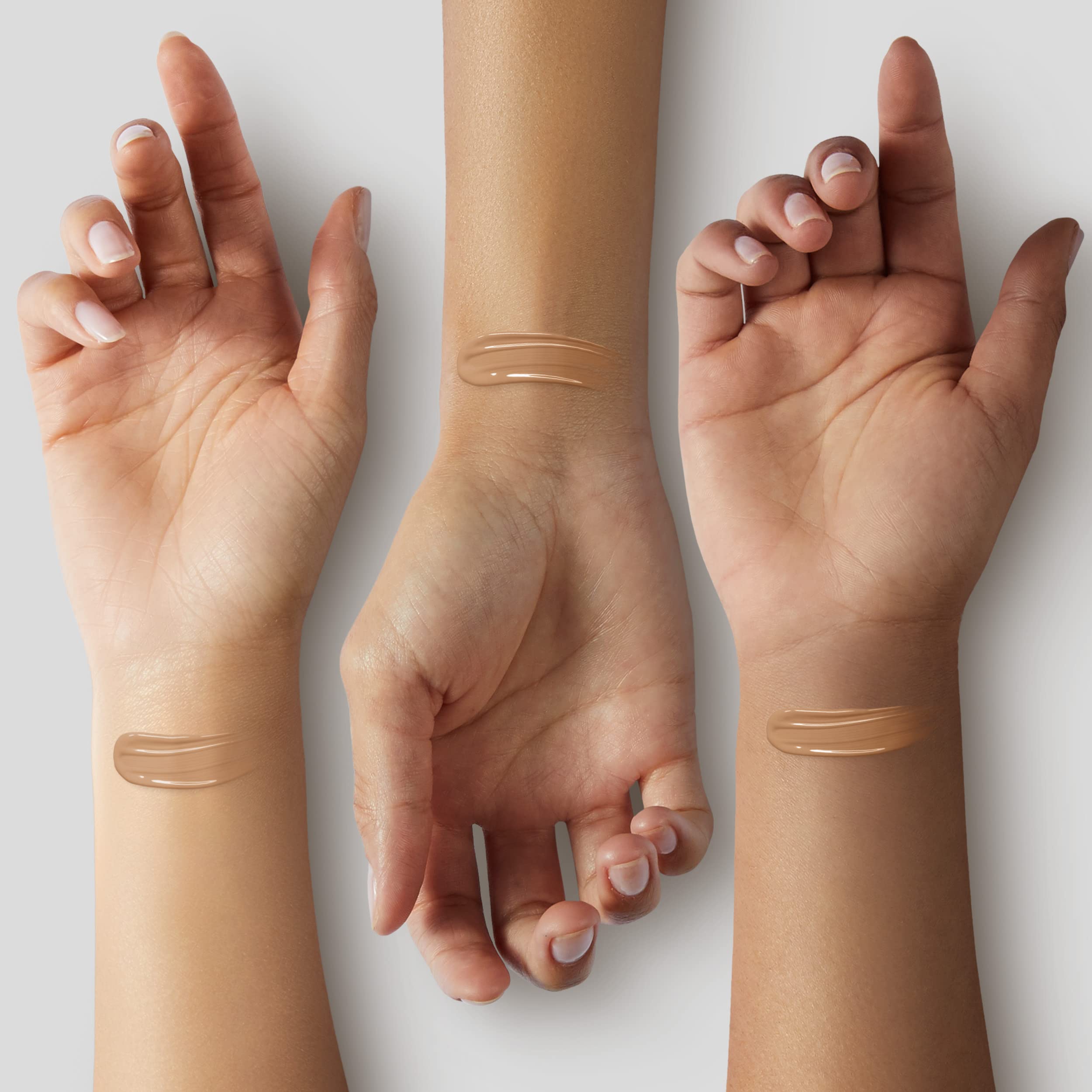 CoverGirl Olay Simply Ageless foundation texture close-up and creamy consistency