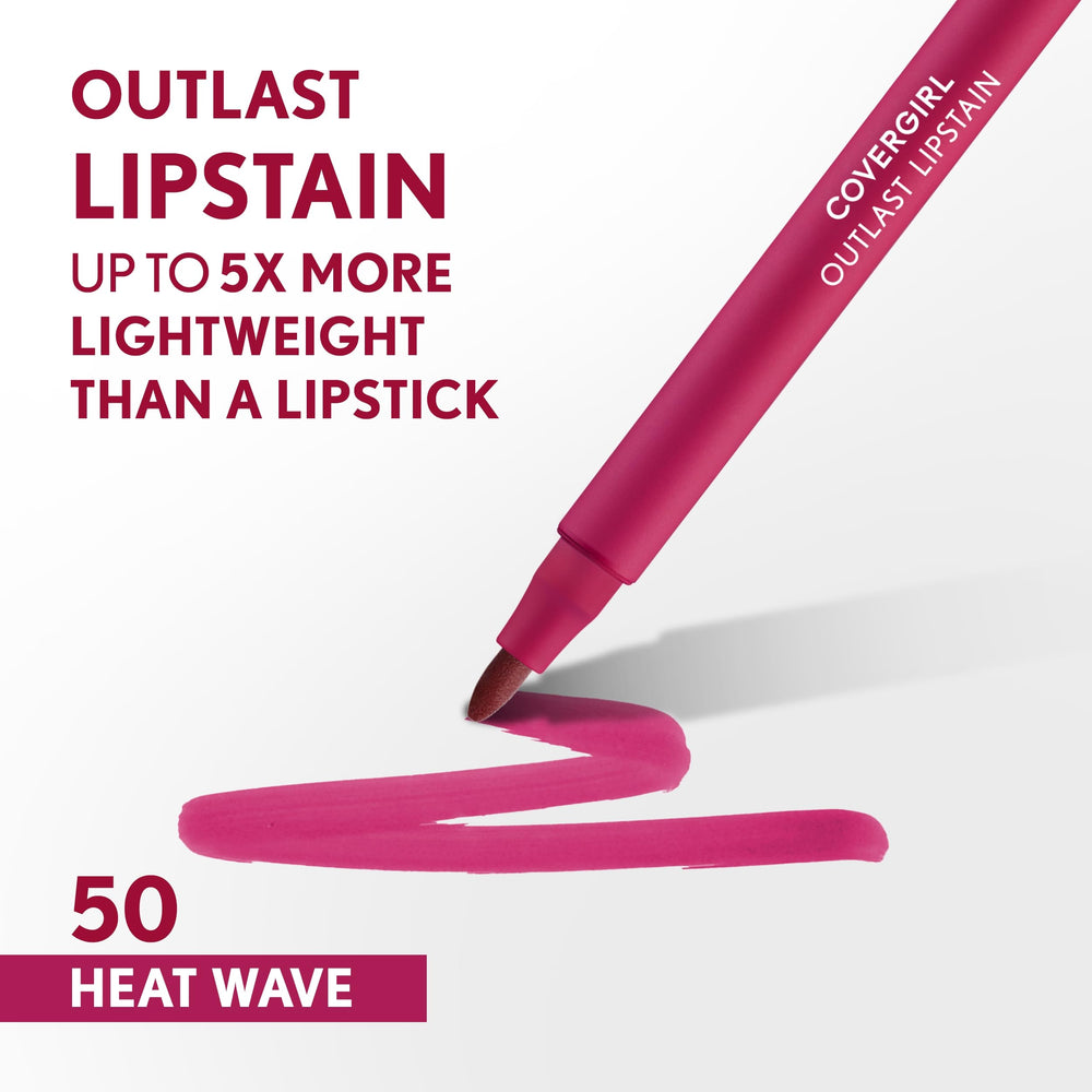 Covergirl Outlast 50 Ola de Calor, textura satinada suave y acabado elegante