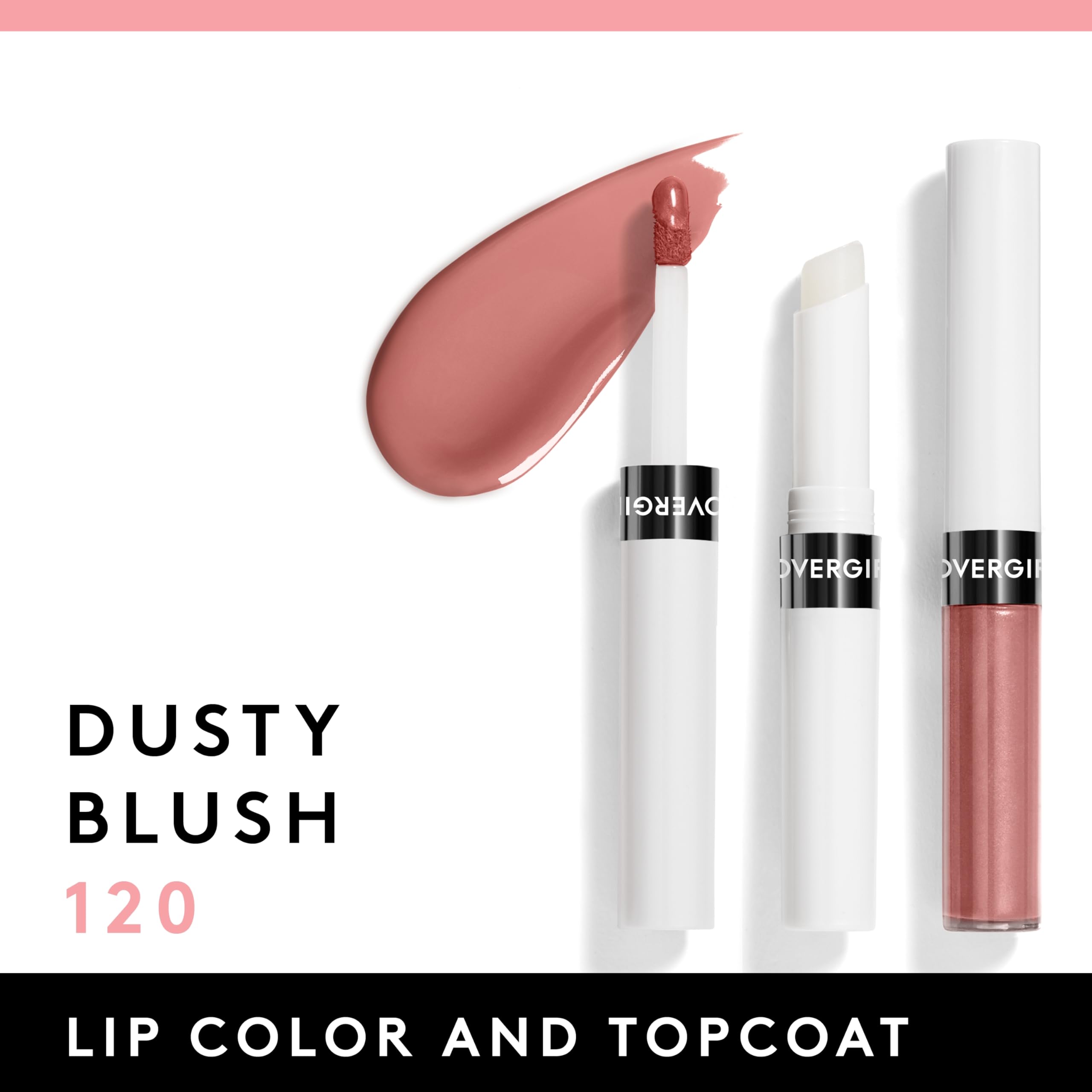 CoverGirl Outlast lip color two-step application for lasting coverage.