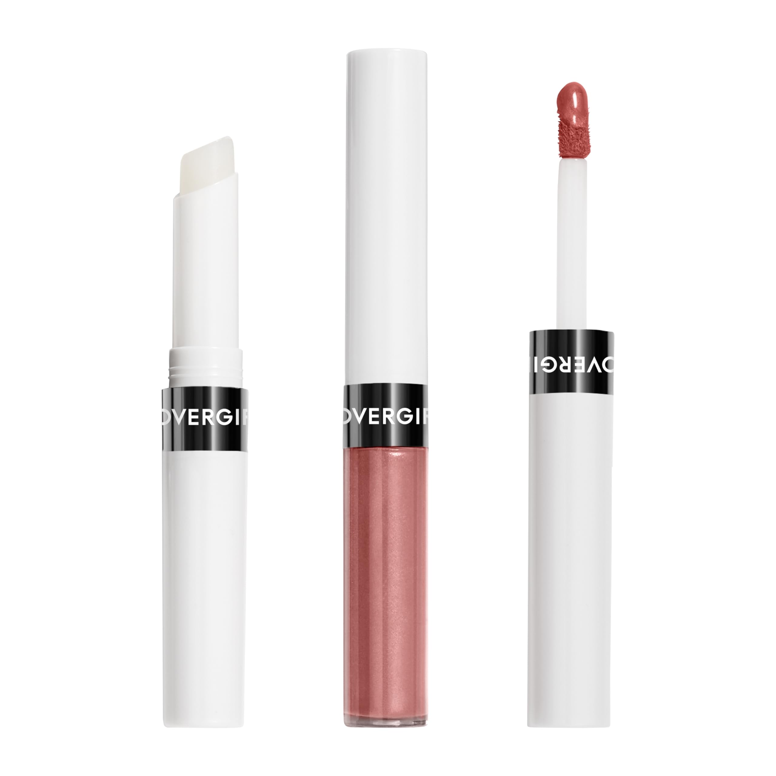 CoverGirl Outlast All-Day Lip Color in Dusty Blush showing long-lasting color for all-day wear.