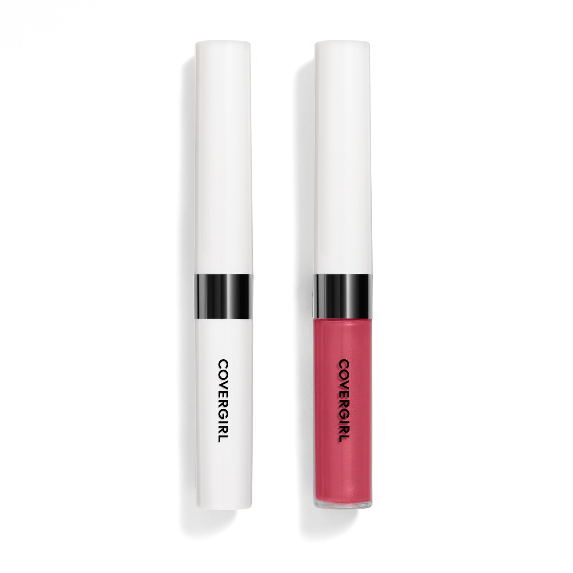 CoverGirl Outlast All-Day Lip Color Rose Pearl swatch showing lasting, vibrant shade