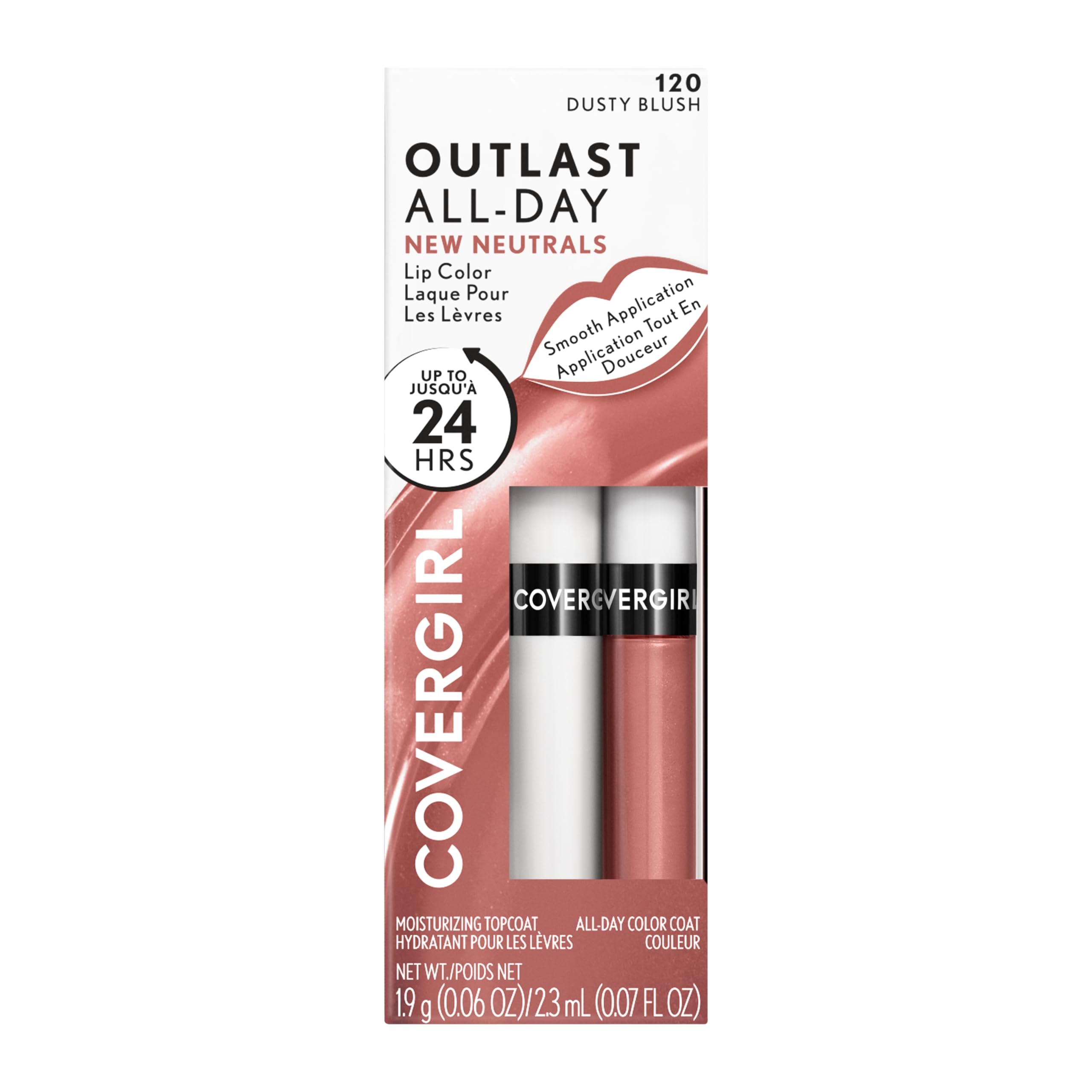 Cruelty-free Leaping Bunny logo on CoverGirl packaging.