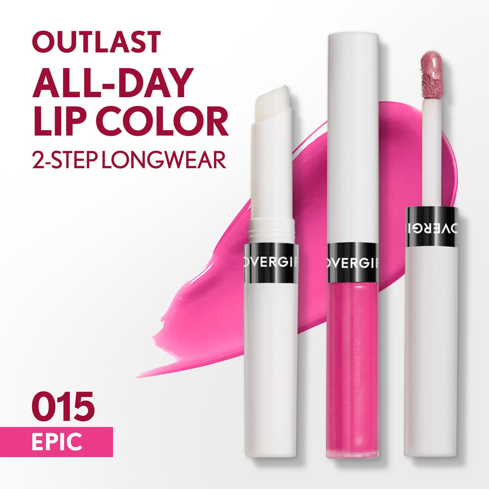 COVERGIRL Outlast Epic color: muestra-labios que revela tono duradero.