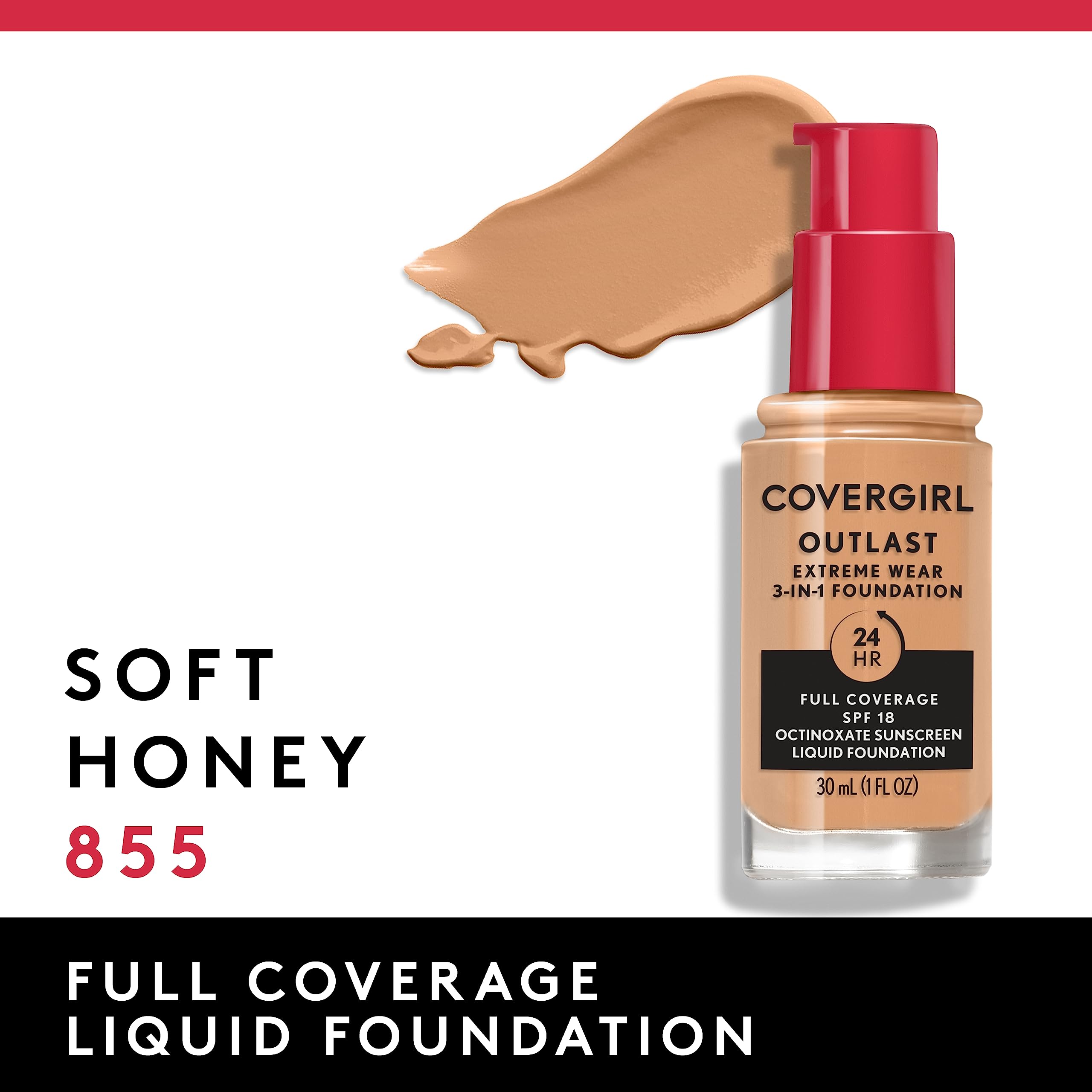 Aplicación de cobertura de 24 horas con Covergirl Outlast Extreme Wear.