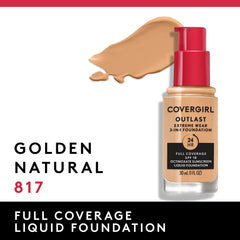 Covergirl Outlast Extreme Wear applied with fingertips for seamless blend.