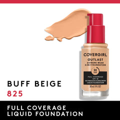 Buff Beige swatch of Covergirl Outlast Extreme Wear for shade match.