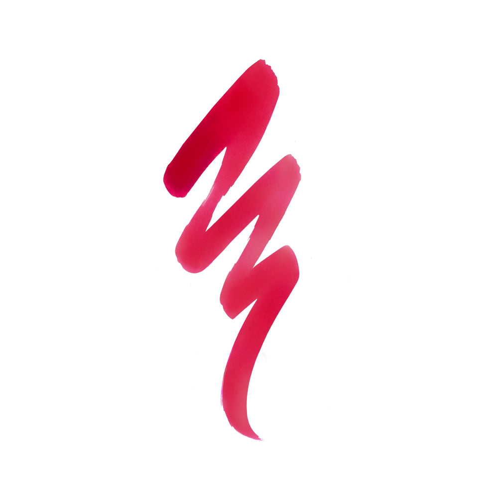 Outlast Fangtastic lipstain swatch shows buildable color for versatile looks.