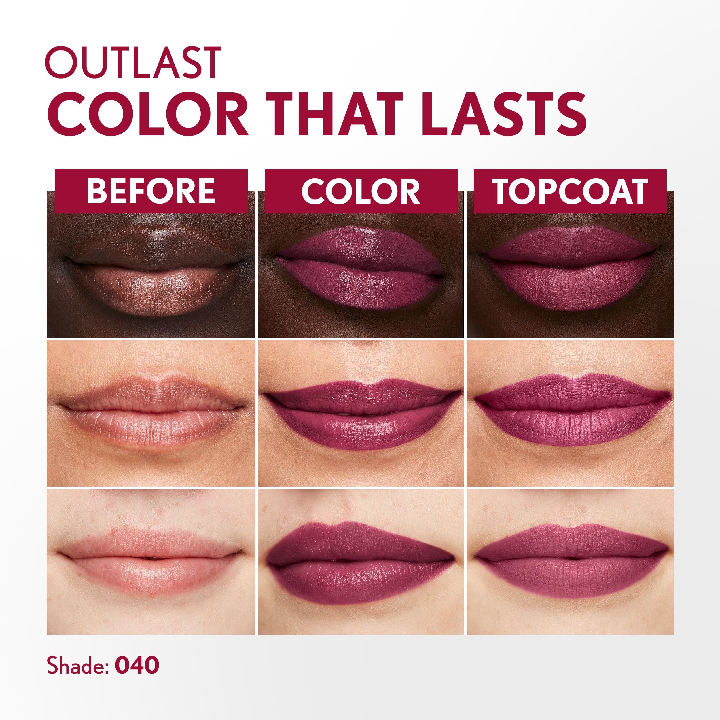 Bálsamo hidratante Topcoat de COVERGIRL Outlast para labios suaves e hidratados
