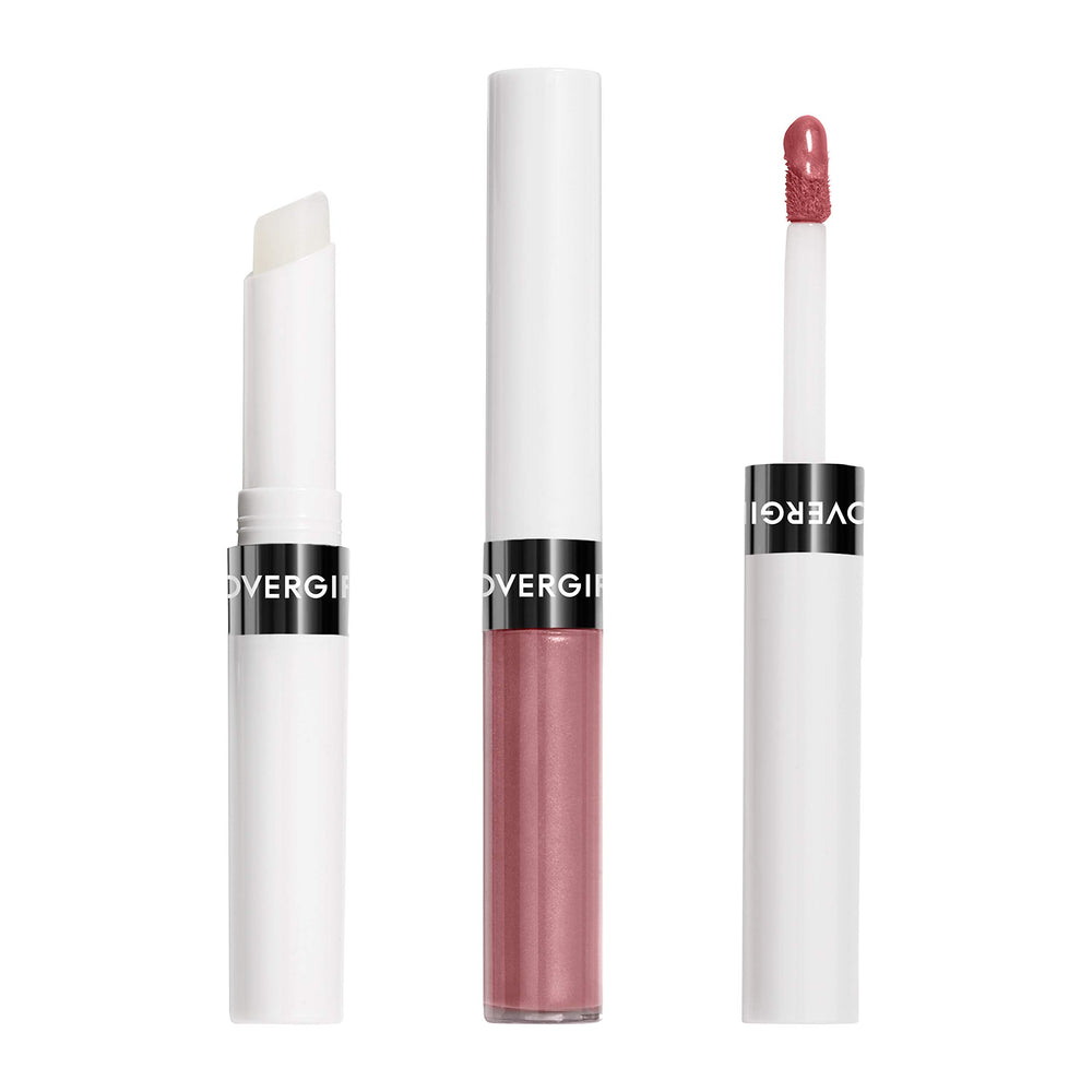 Covergirl Outlast Lip Color Rosie con topcoat, acabado brillante y suave