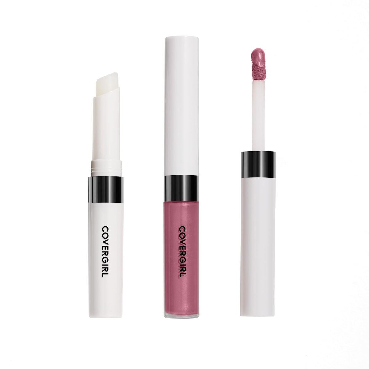CoverGirl Outlast Lipcolor Mauve Muse 585 being applied for lasting color