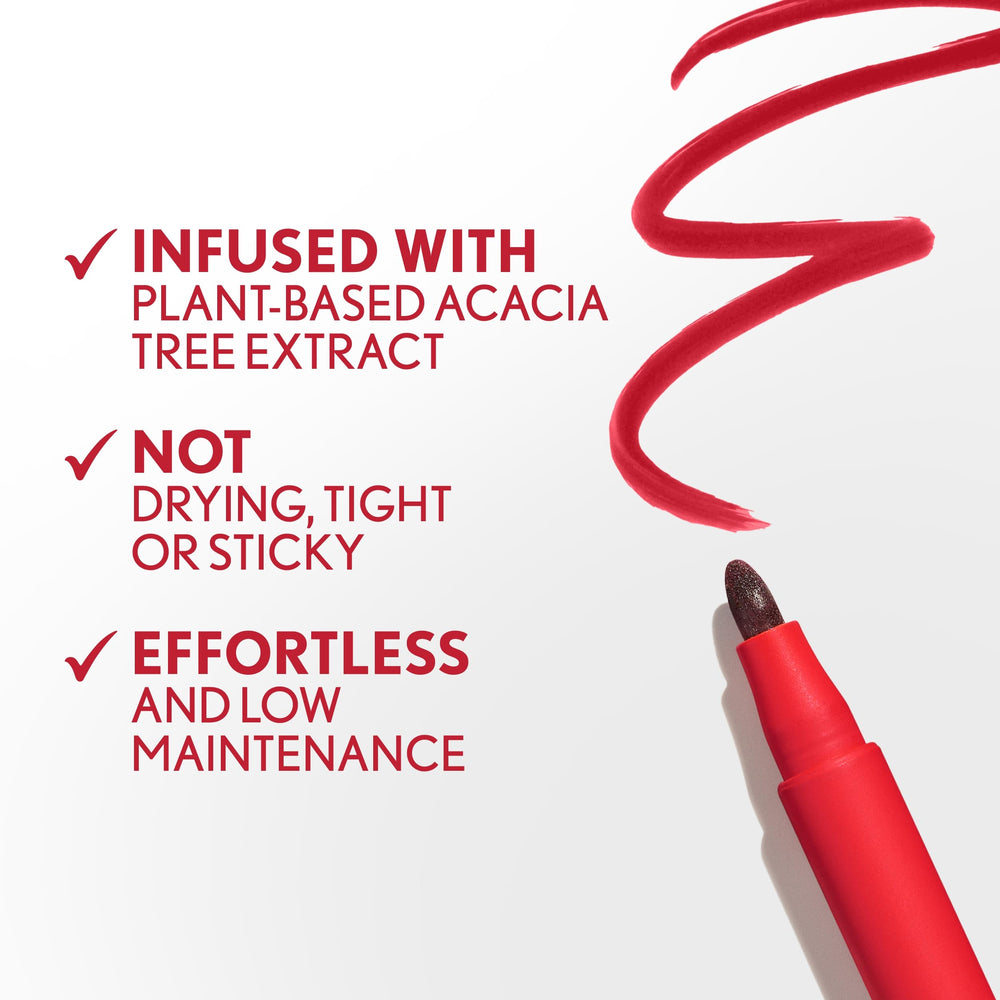 Covergirl Outlast Plum Berry, extracto de acacia para una aplicación suave.