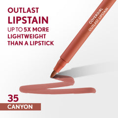 COVERGIRL Outlast Tinte Labial 35 Canyon, acabado satinado aporta color duradero sin resecar.