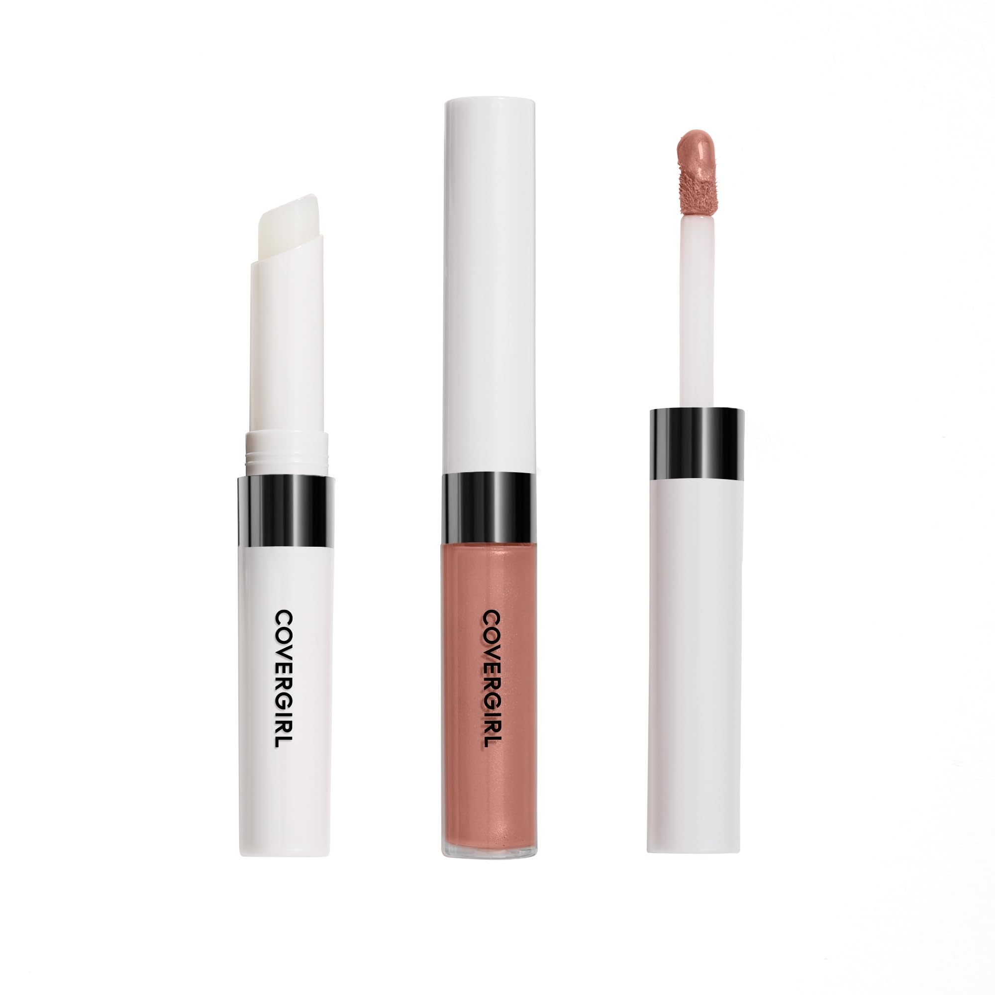 CoverGirl Outlast Topcoat gloss sealing the color with added moisture