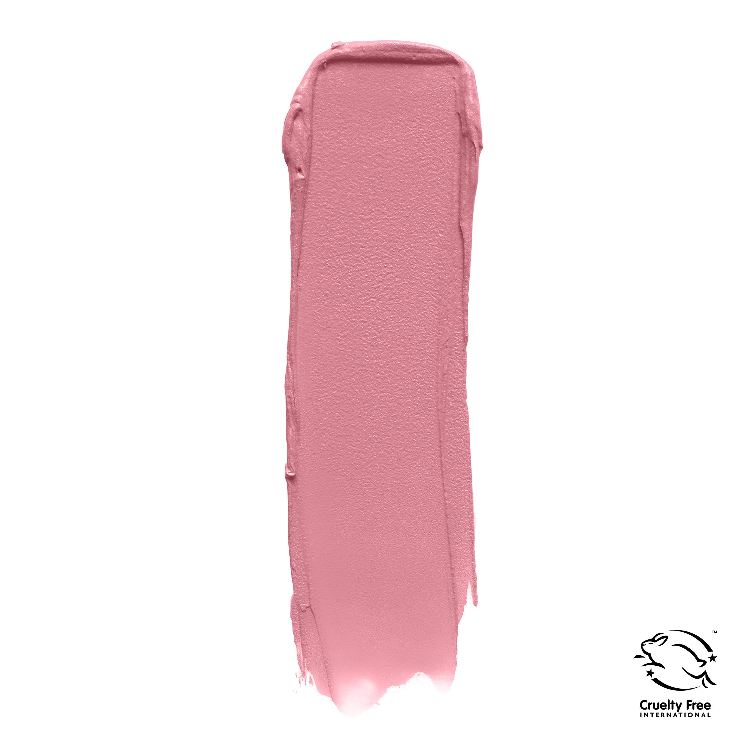 Lip swatch shows rich Rose Yay shade with a smooth matte finish.