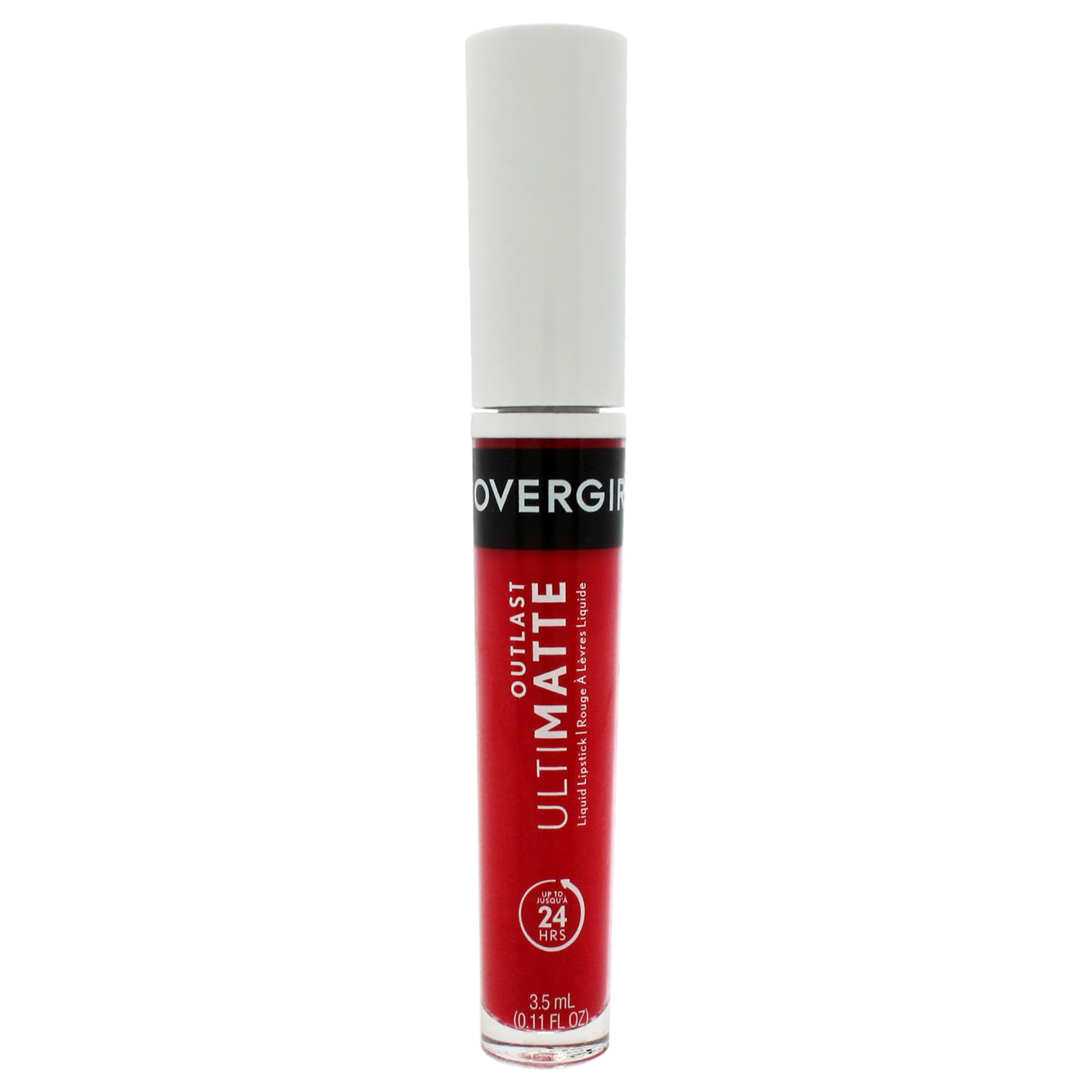 CoverGirl Outlast Ultimatte Wine O Clock swatch showing bold matte color for a long-lasting look