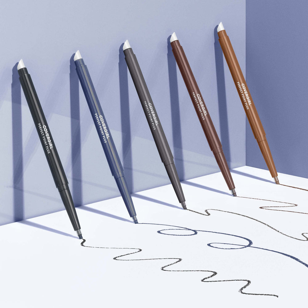 Applying CoverGirl eyeliner delivers smooth glide with minimal tug.