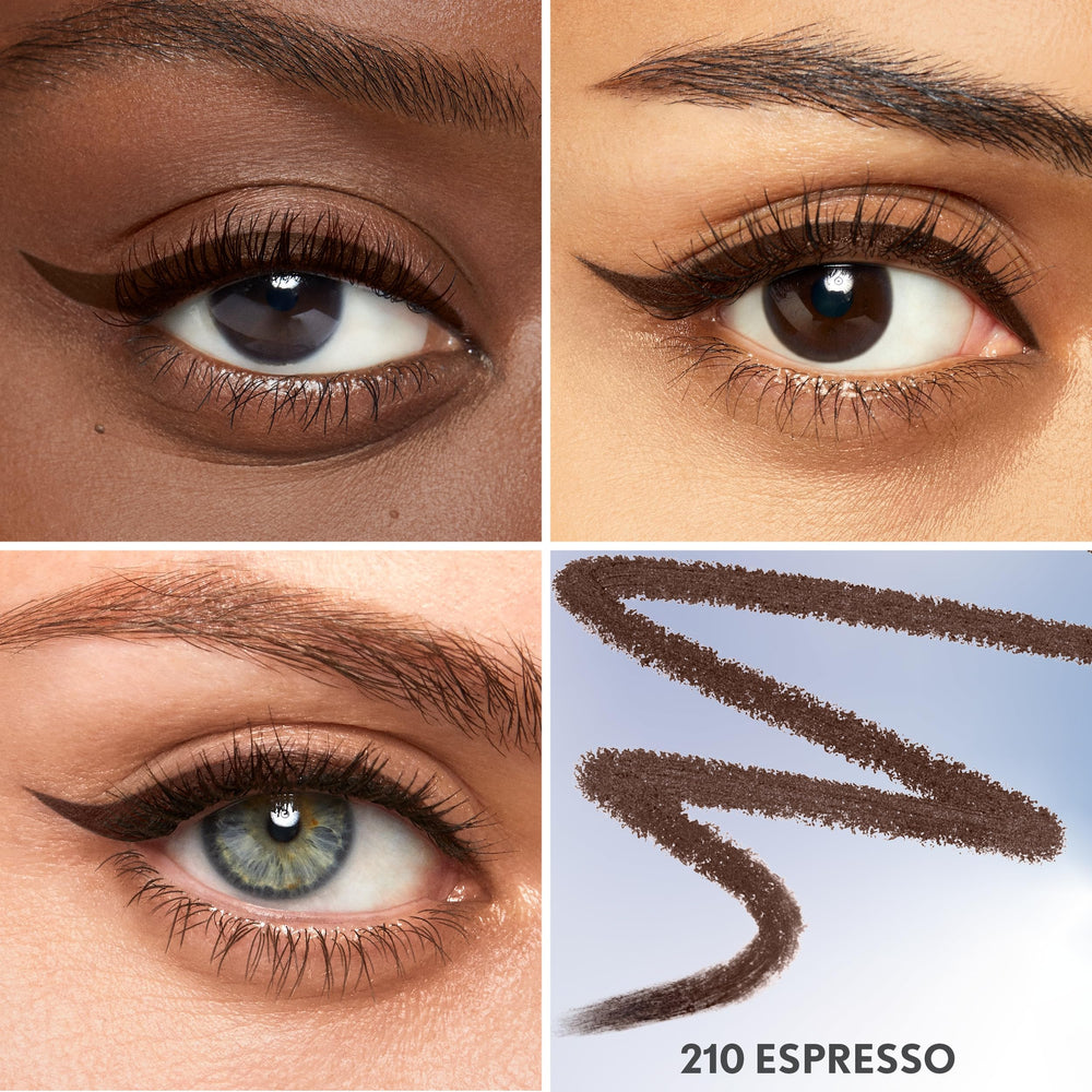 CoverGirl Perfect Point Plus Eyeliner Pencil Espresso packaging and branding close-up.