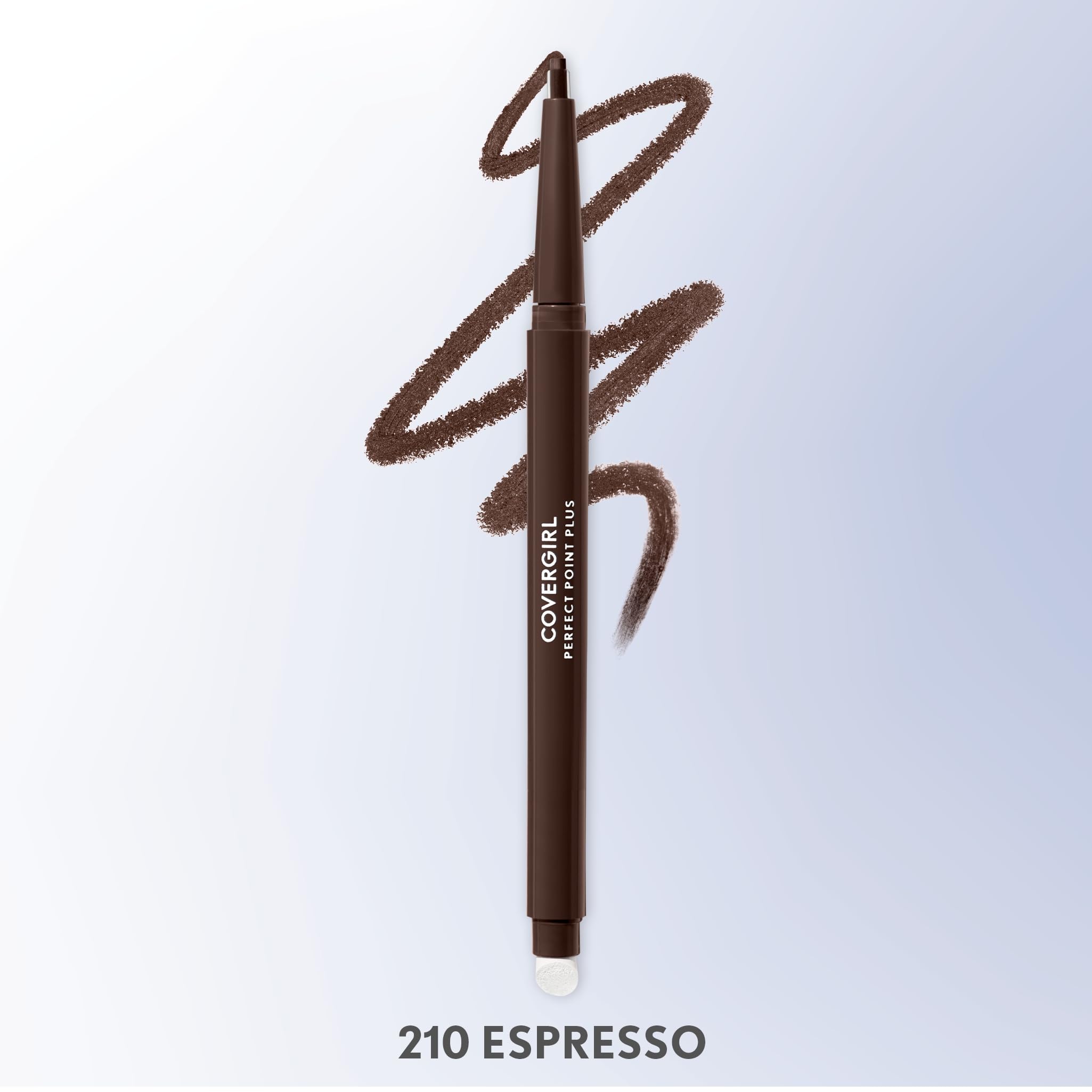 CoverGirl Perfect Point Plus Eyeliner Pencil Espresso swatch on the skin.
