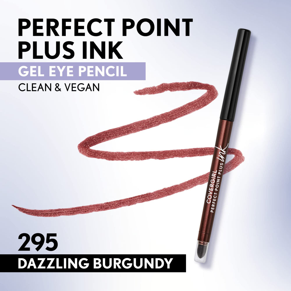 CoverGirl Perfect Point Plus ink gel eye pencil close-up of the precise tip for ultra-fine lines.