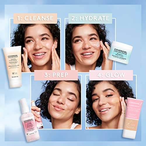 Uso rápido y conveniente para preparar el rostro antes del maquillaje con COVERGIRL.