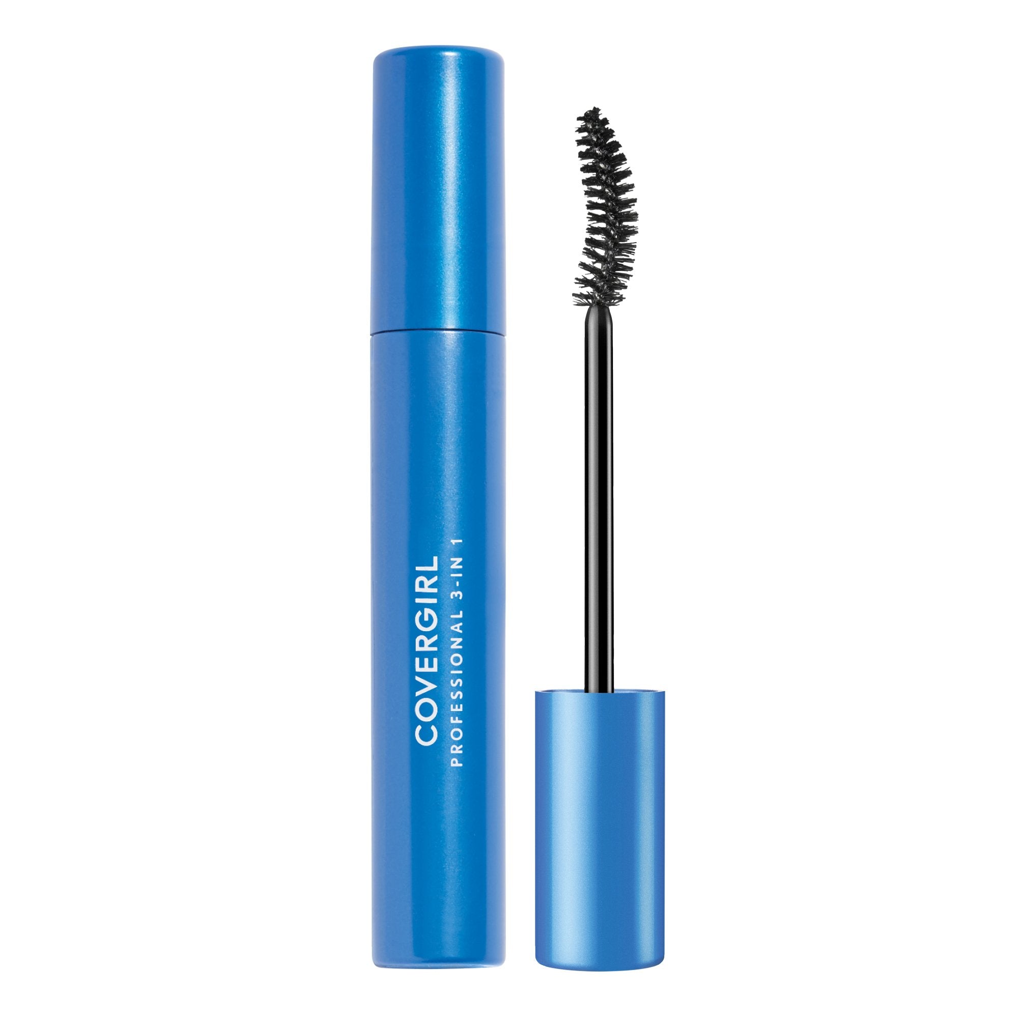 CoverGirl Professional All-in-One Curved Brush Mascara applied to define lashes