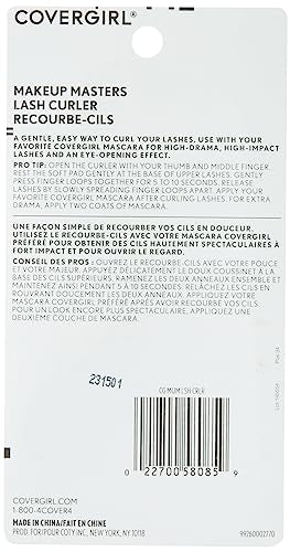 COVERGIRL rizador de pestanas con almohadilla suave para rizos suaves.