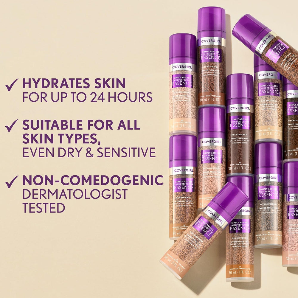 Covergirl Simply Ageless: aplicación diaria rápida para un acabado ligero.