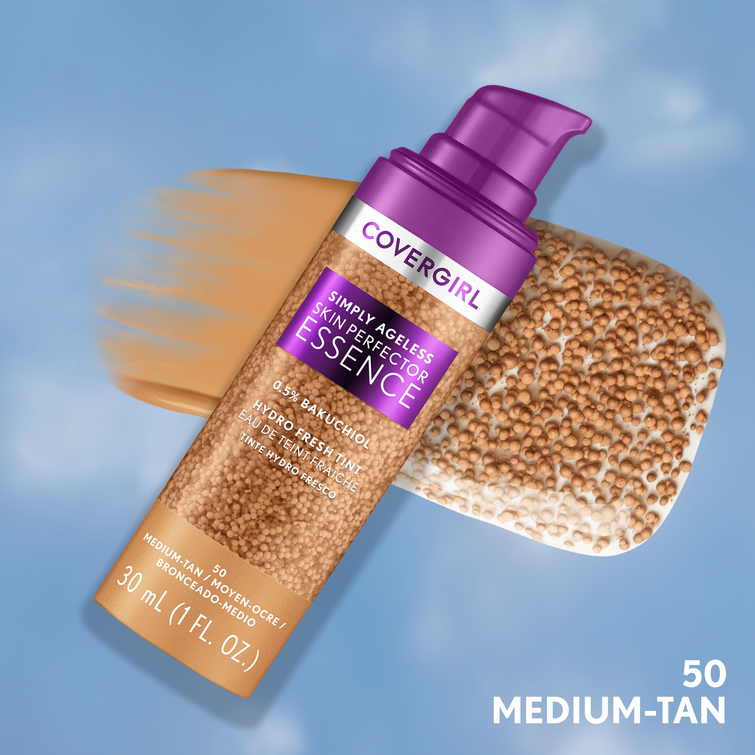 Aplicación suave de Covergirl Simply Ageless, piel luminosa sin peso