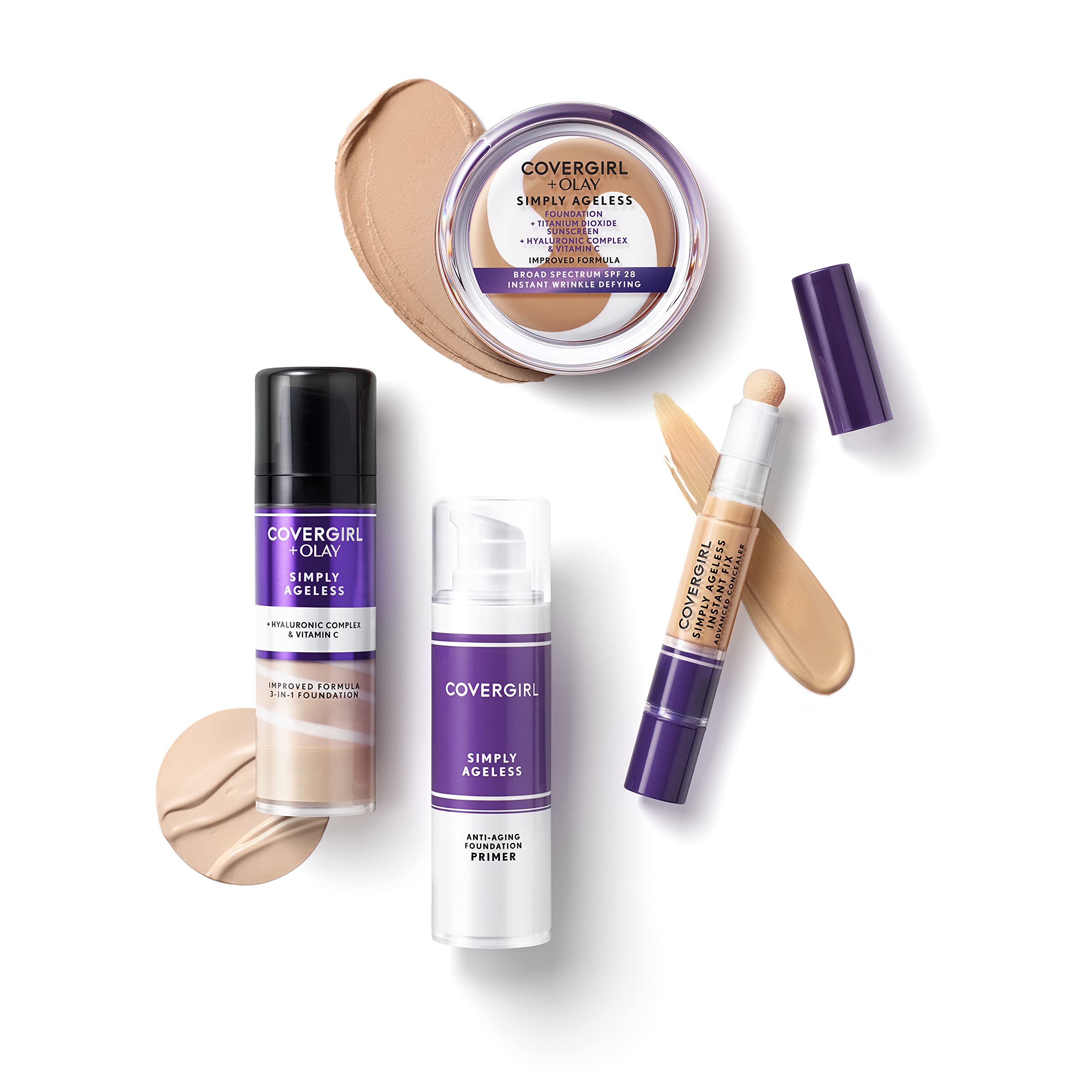 Cruelty-free badge on CoverGirl Simply Ageless packaging for ethical shoppers