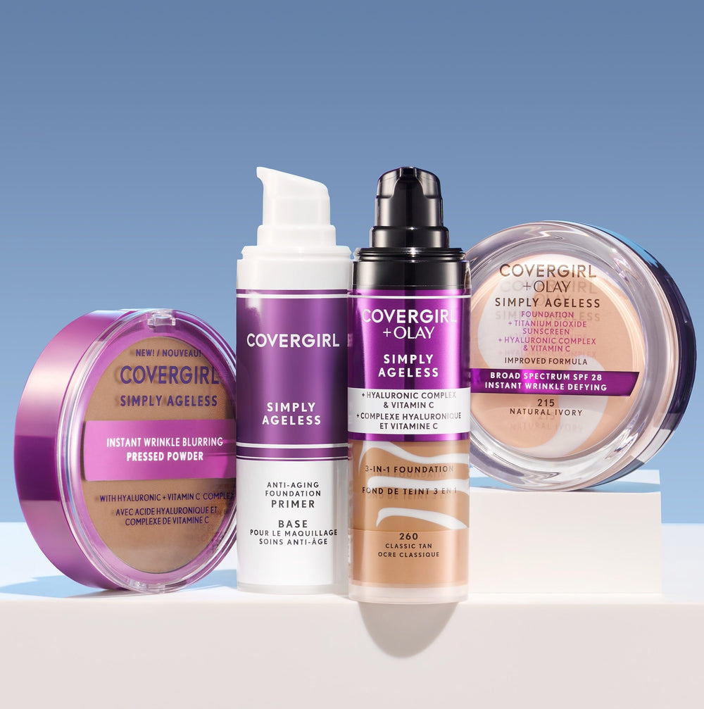 COVERGIRL Simply Ageless, envase compacto para maquillaje de uso diario