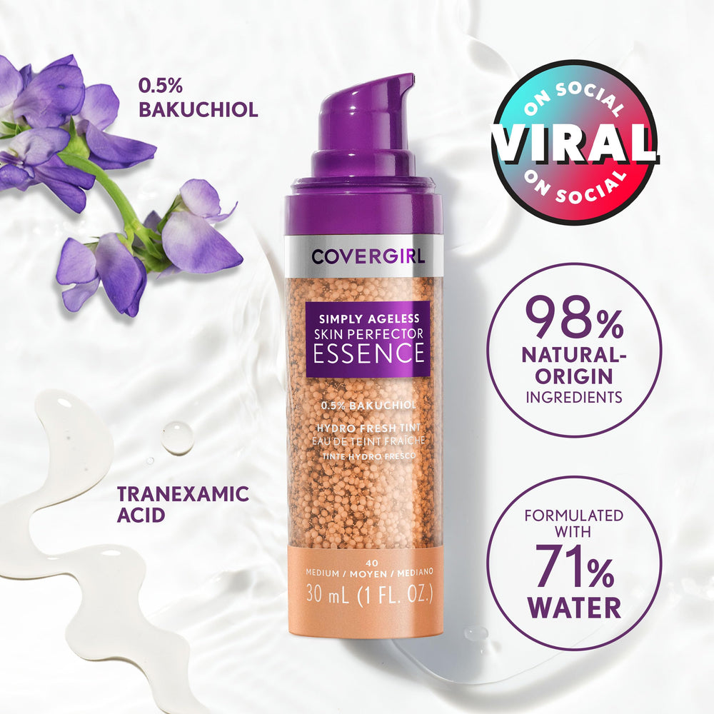 CoverGirl Simply Ageless: fórmula vegana limpia para uso diario.