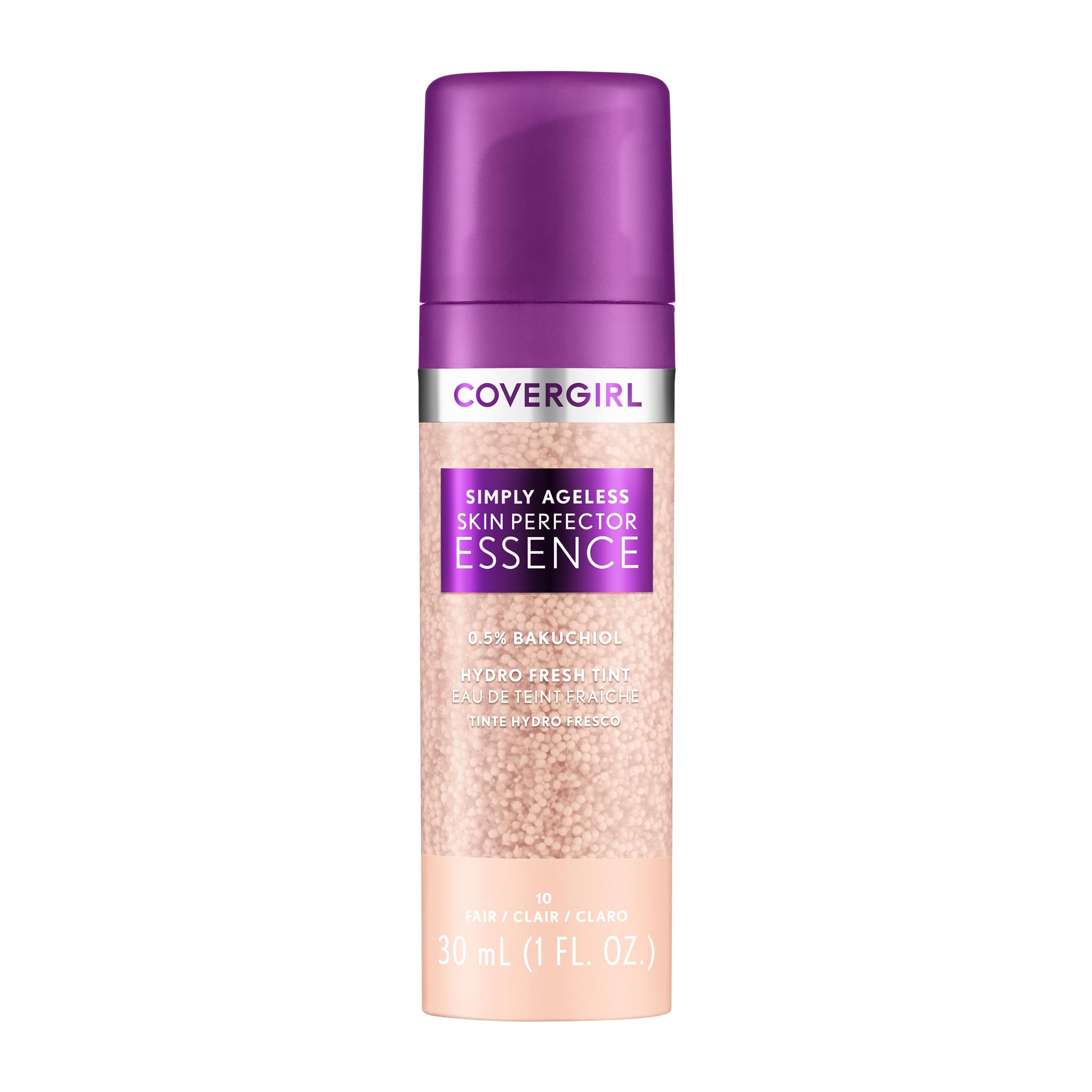 Covergirl Simply Ageless Fundacion Essence Frasco: tono ligero para un aspecto natural.