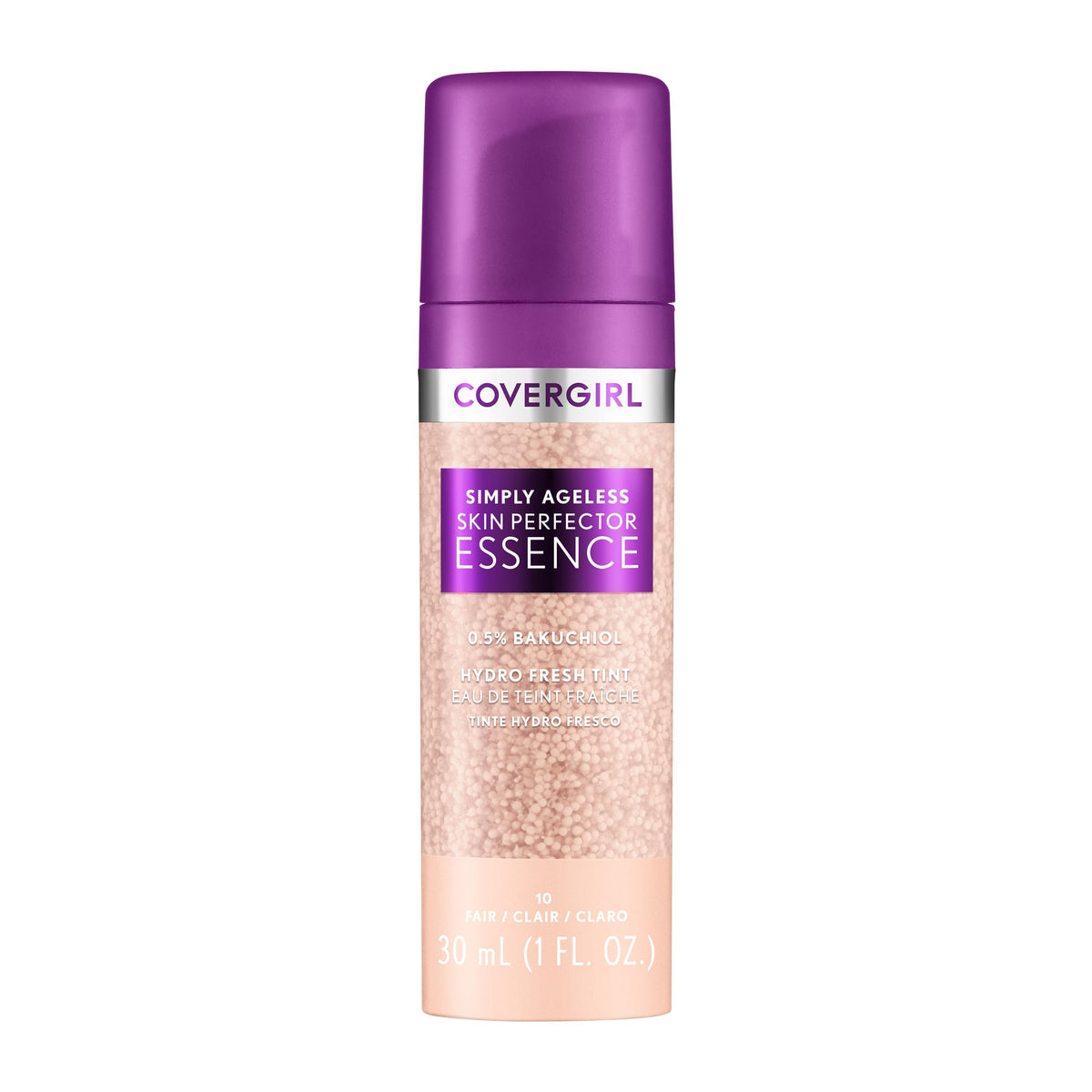 Covergirl Simply Ageless Fundacion Essence Frasco: tono ligero para un aspecto natural.