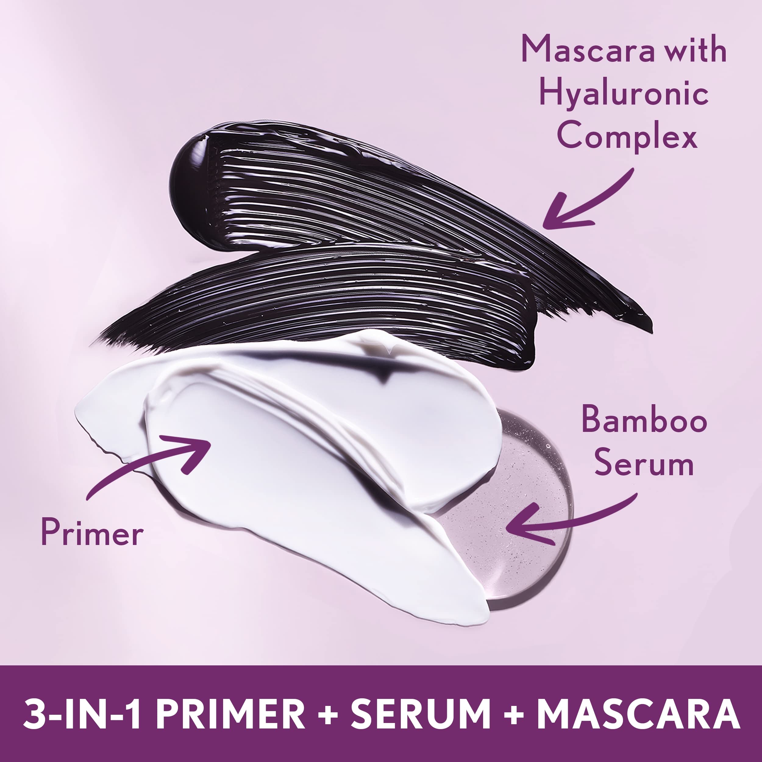 CoverGirl Simply Ageless lashes close-up showing plump definition