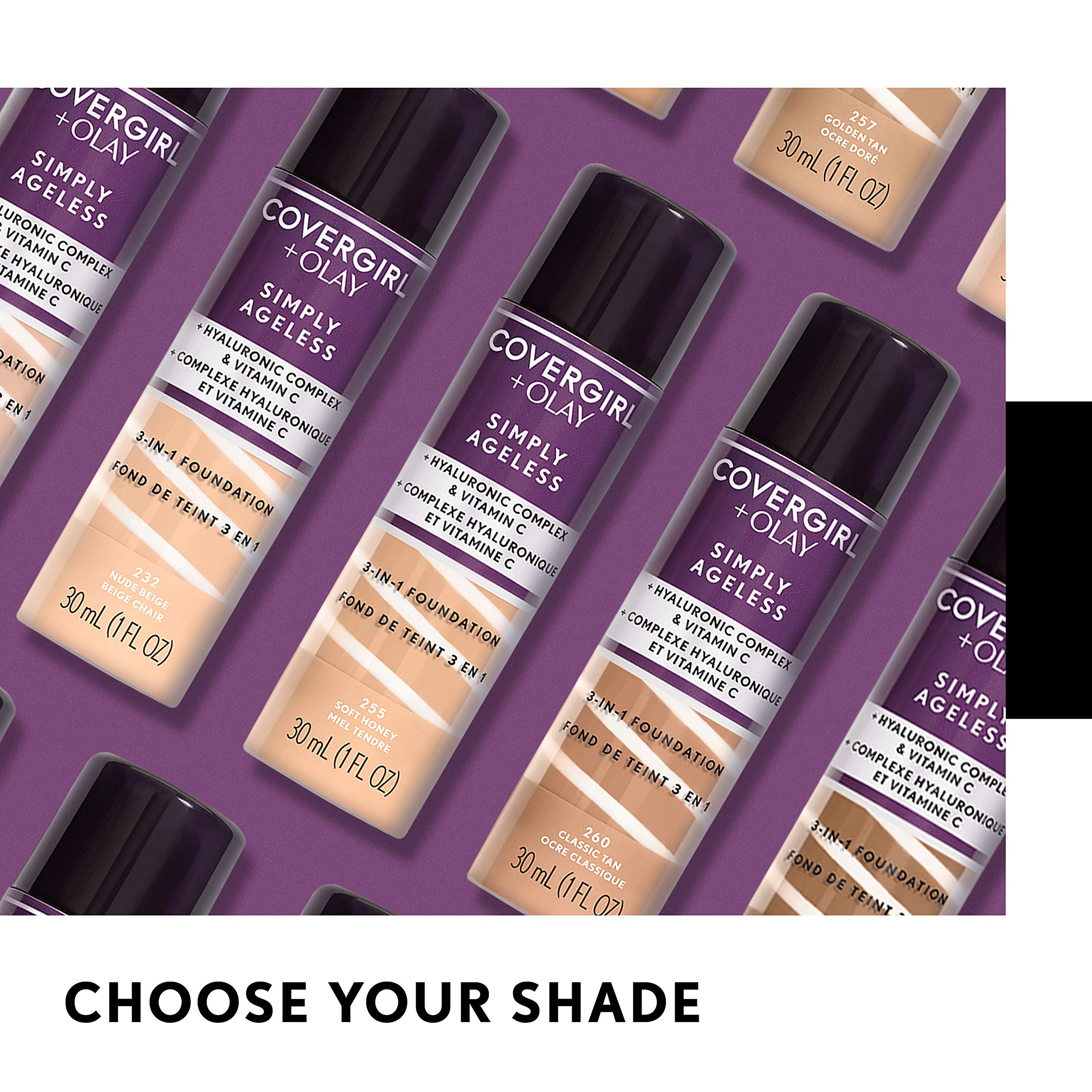 COVERGIRL Simply Ageless Primer es compatible con bases de COVERGIRL.