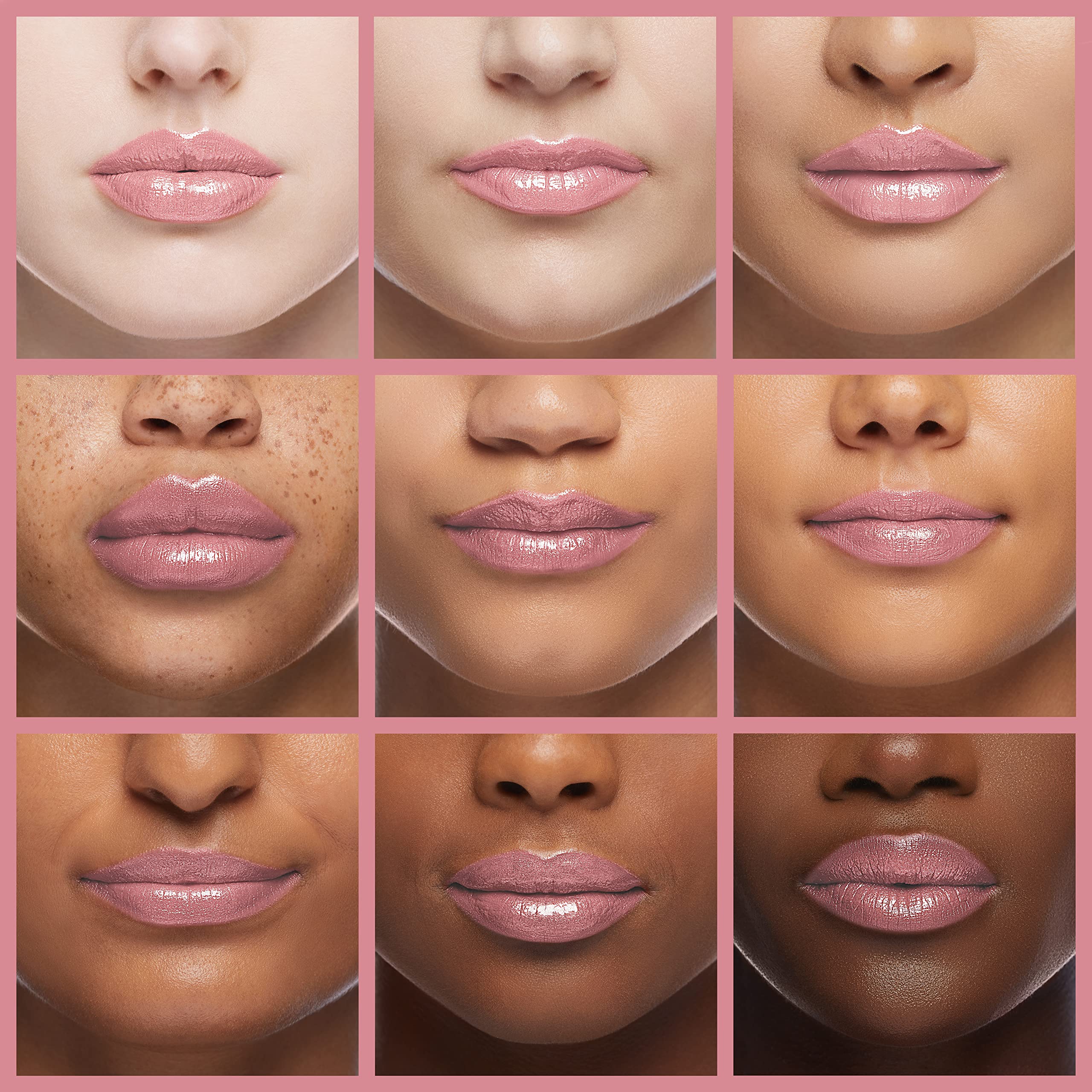 COVERGIRL Rose Quartz 415 lip color demonstrates six-hour color with emollients