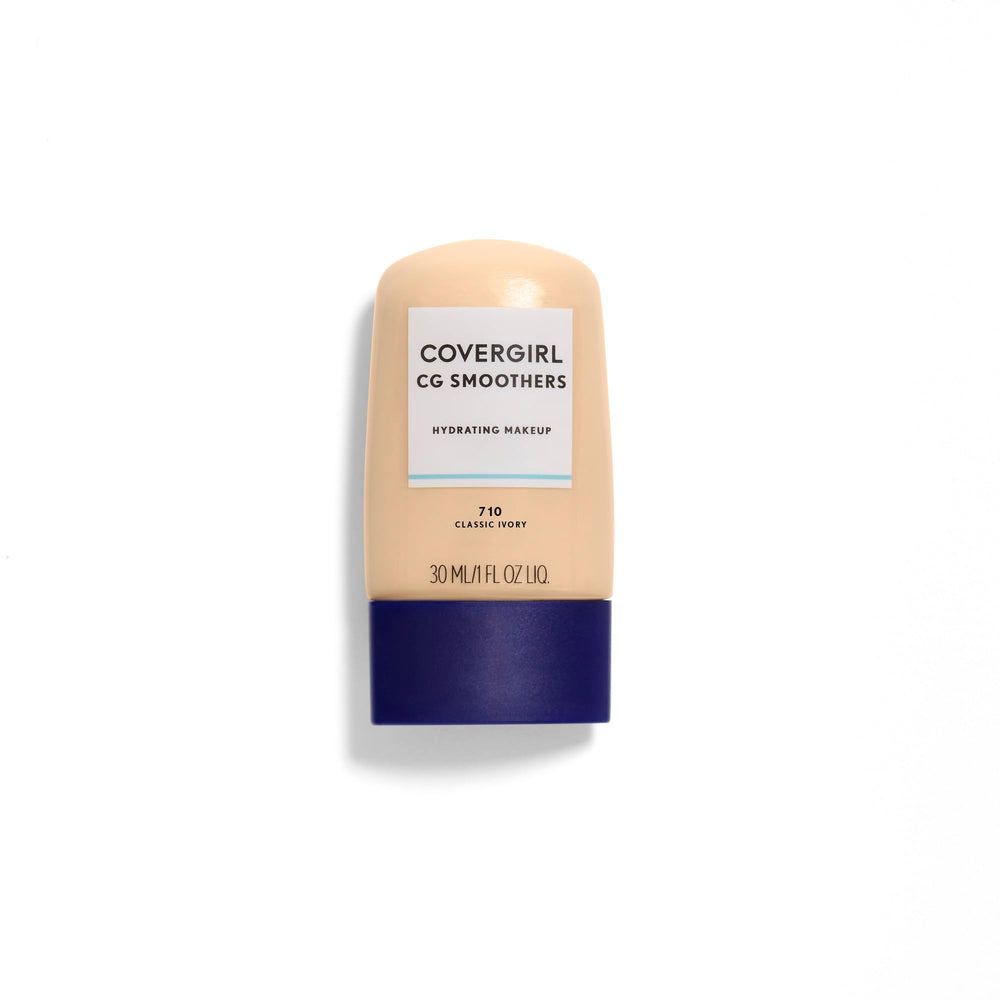 COVERGIRL Smoothers muestra la base hidratante en tono Marfil Clásico para piel suave.
