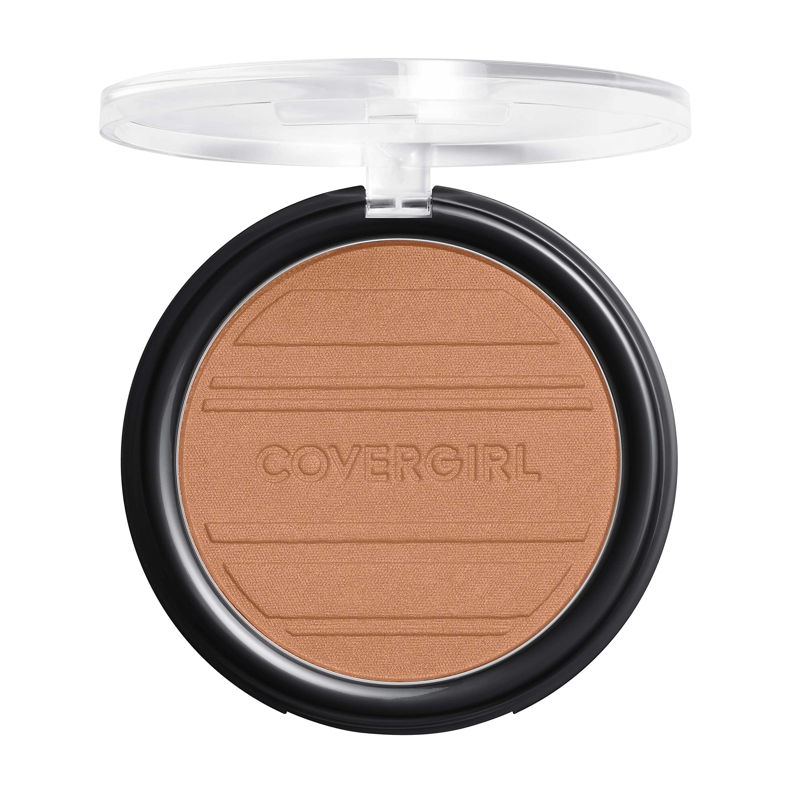 COVERGIRL So Flushed Warmth bronzer swirl texture for buildable color on cheeks.
