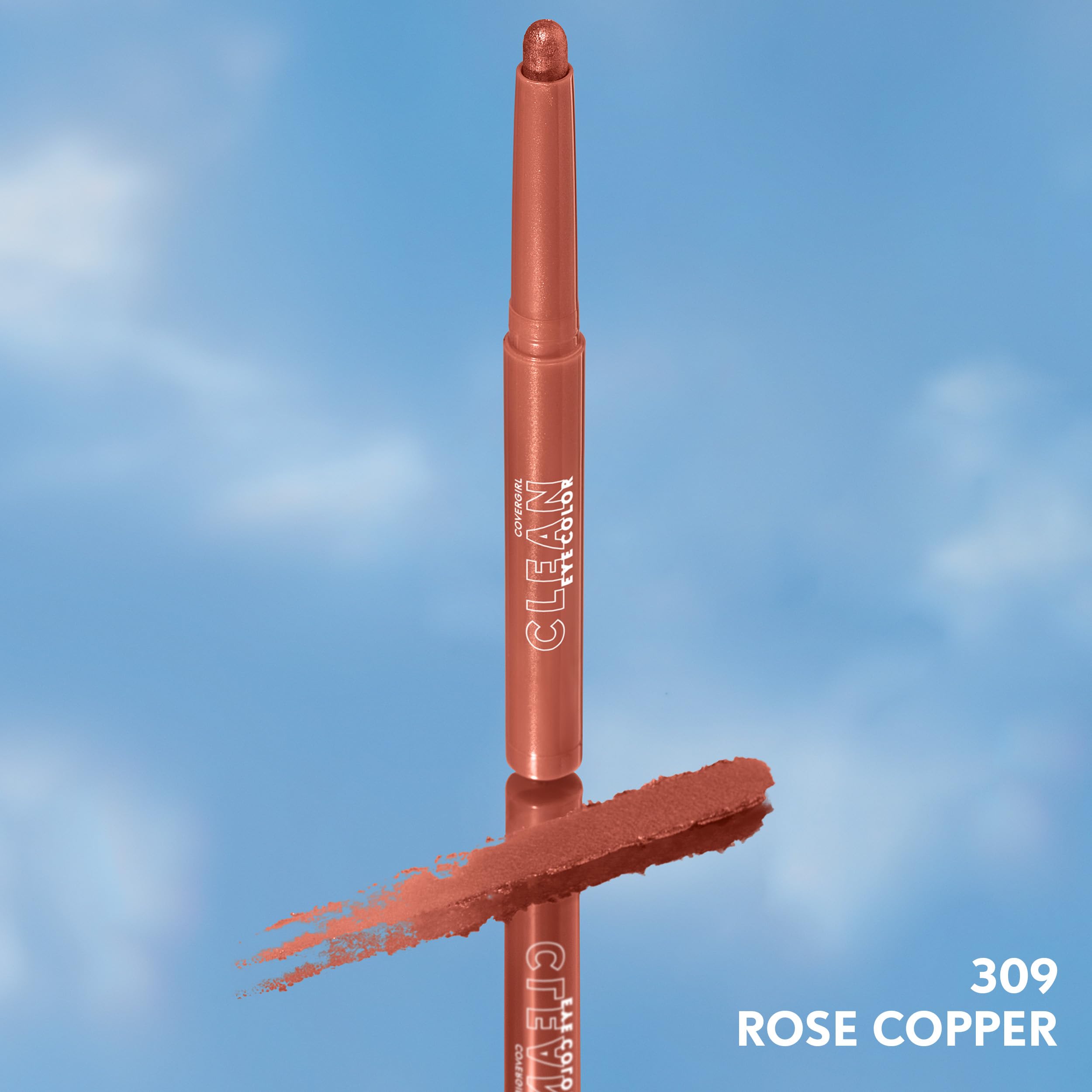 CoverGirl Sombra rosa cobre, uso diario para realzar mirada con sutileza.