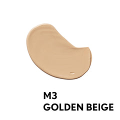 CoverGirl truBLEND foundation swatch on skin shows natural, blendable finish.