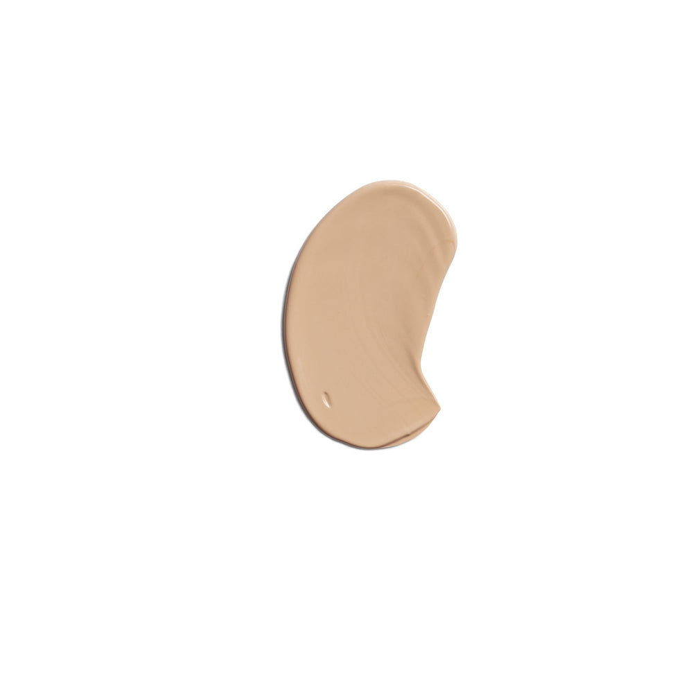 Swatch of CoverGirl truBLEND Perfect Beige M6 showing skin-matching shade.