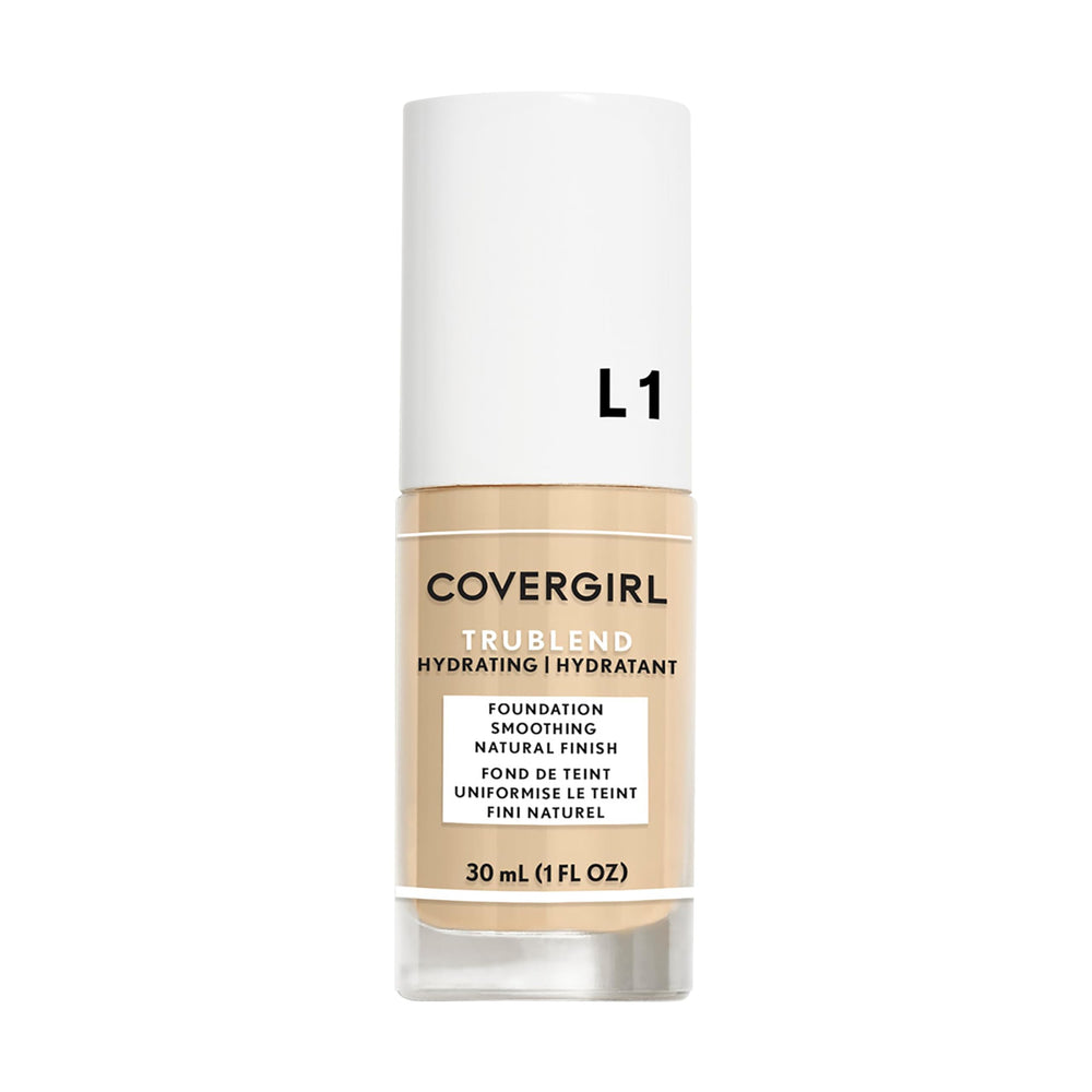 CoverGirl TruBlend Ivory L1 bottle shows a buildable, lightweight finish.