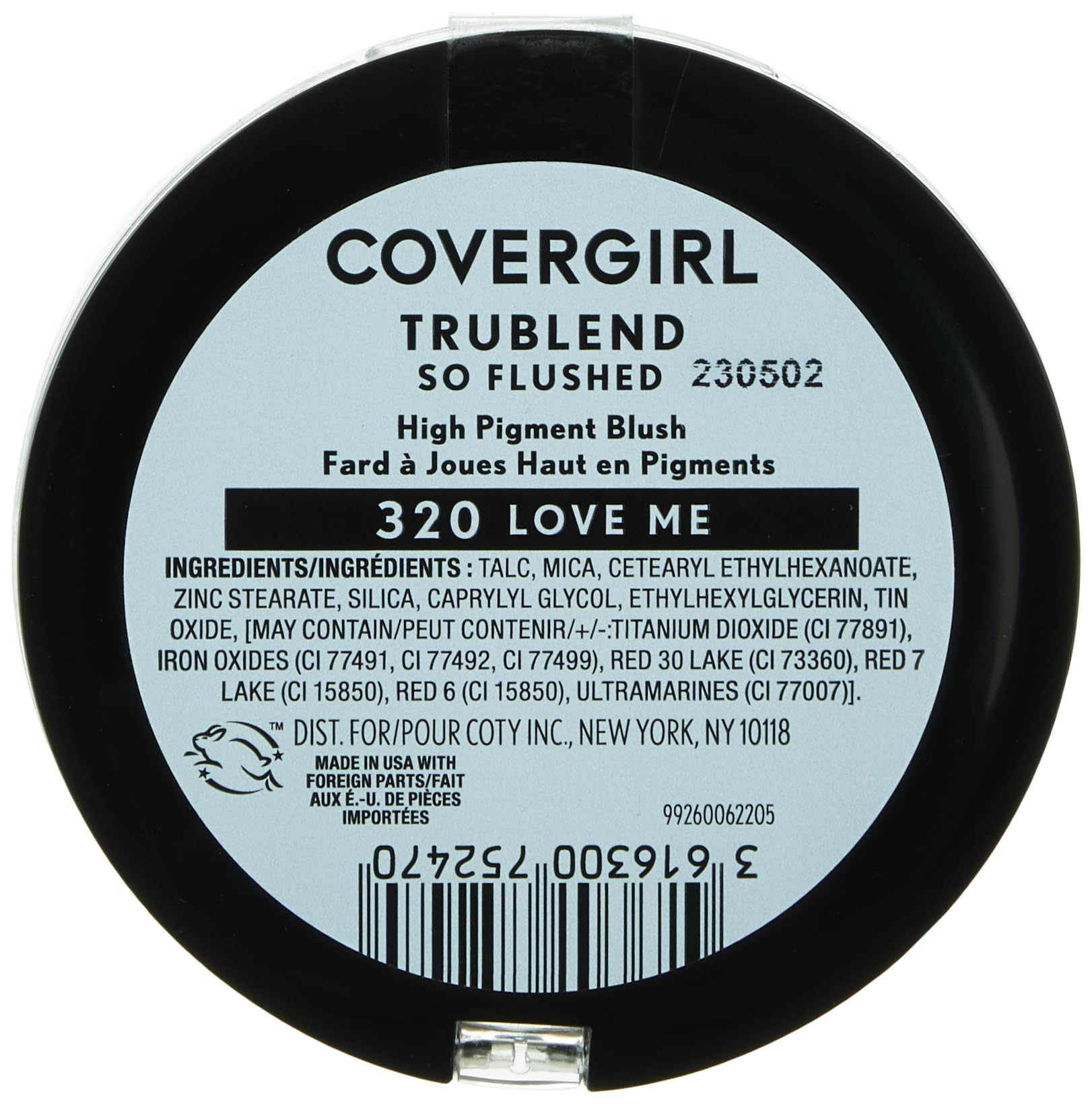 COVERGIRL Trublend Love Me swatch on arm shows high pigment