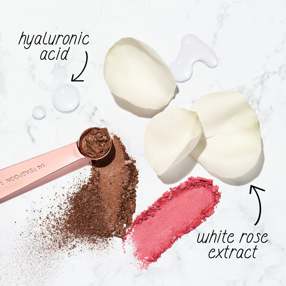 COVERGIRL TruBlend blush fórmula vegana sin talco para piel limpia.