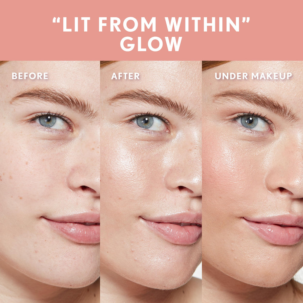 Aplicación uniforme del iluminador CoverGirl TruBlend para un acabado suave