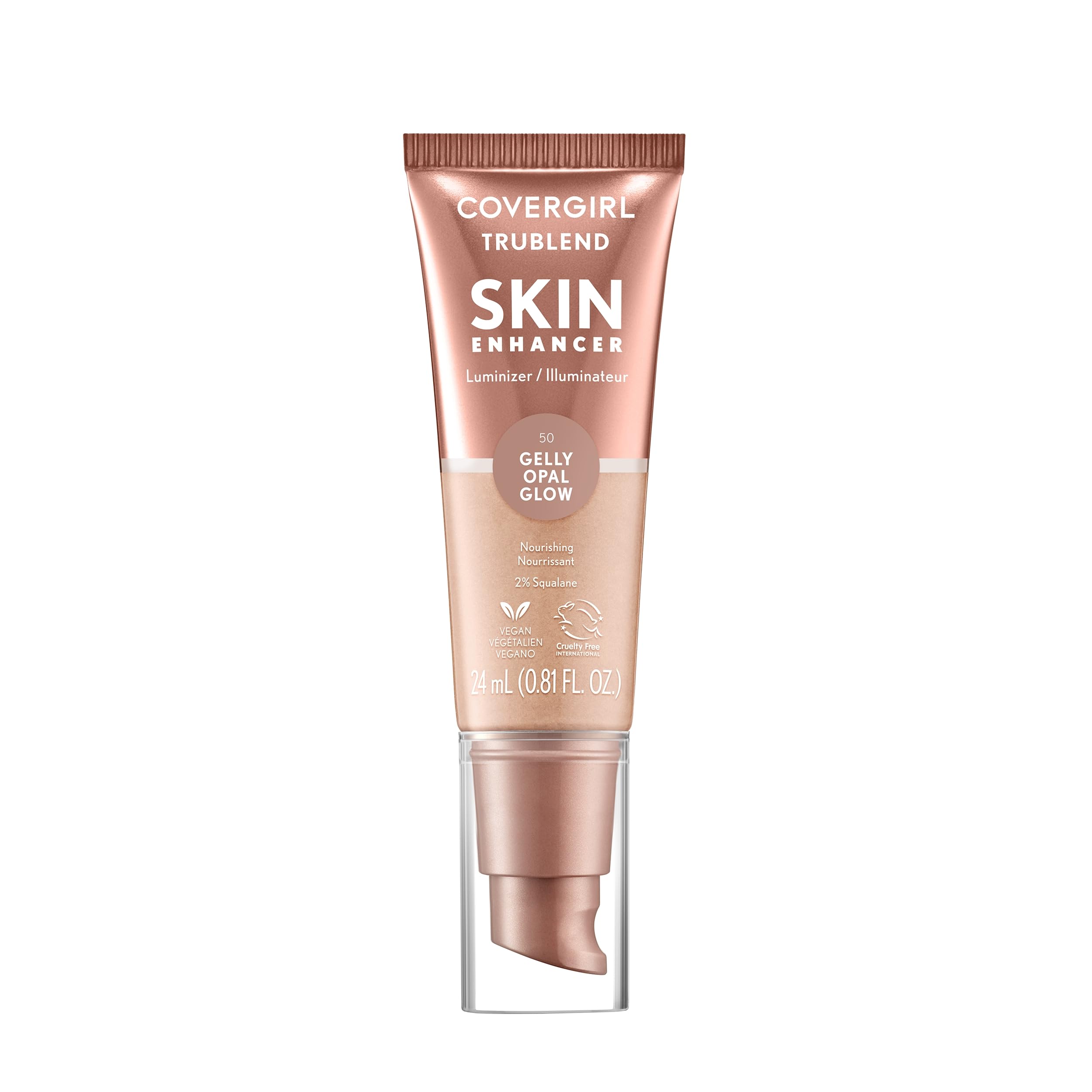 CoverGirl TruBlend Skin Enhancer Opal Glow en empaque elegante para revisión y compra